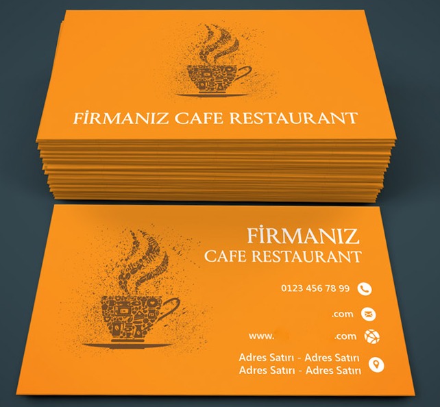 Cafe Kartvizit Tasarımları